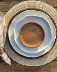 Plato Base Madera ROSA MORADA