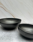 Set 2 Bowls para para servir Cerámica Boox. Negro