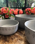 Set de 2 bowls. Vajilla Talavera Nuuk Gris