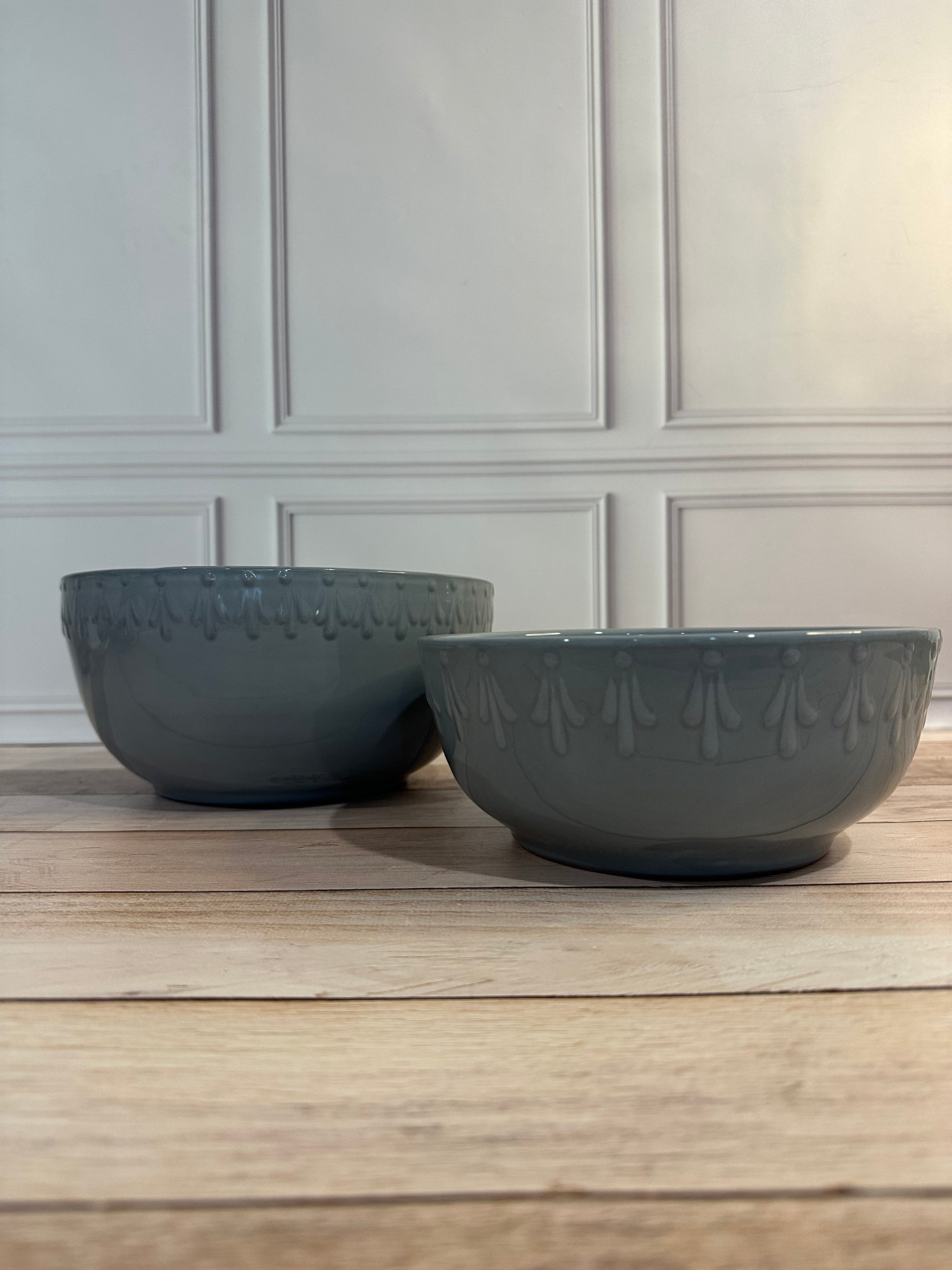 Set de 2 bowls. Vajilla Talavera Nuuk Gris