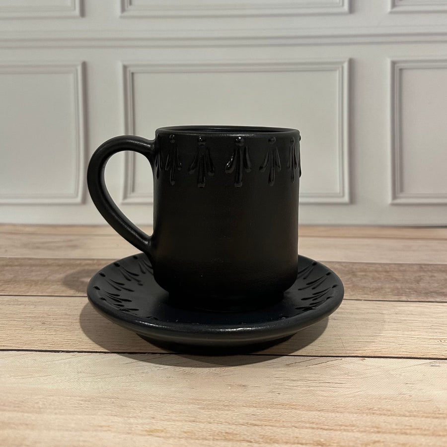 Tarro Café/Té.  Vajilla Talavera Nuuk Negra