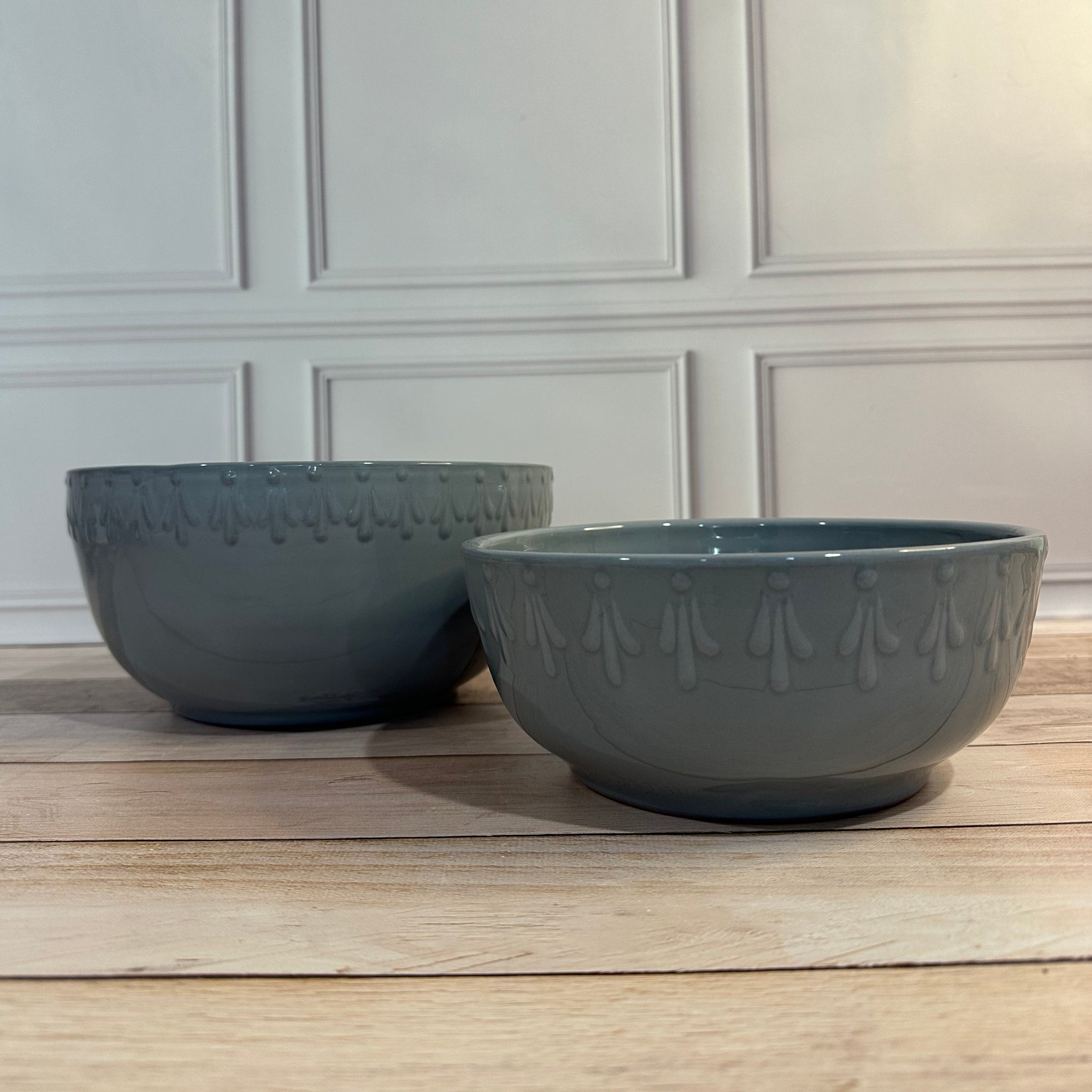 Set de 2 bowls. Vajilla Talavera Nuuk Gris