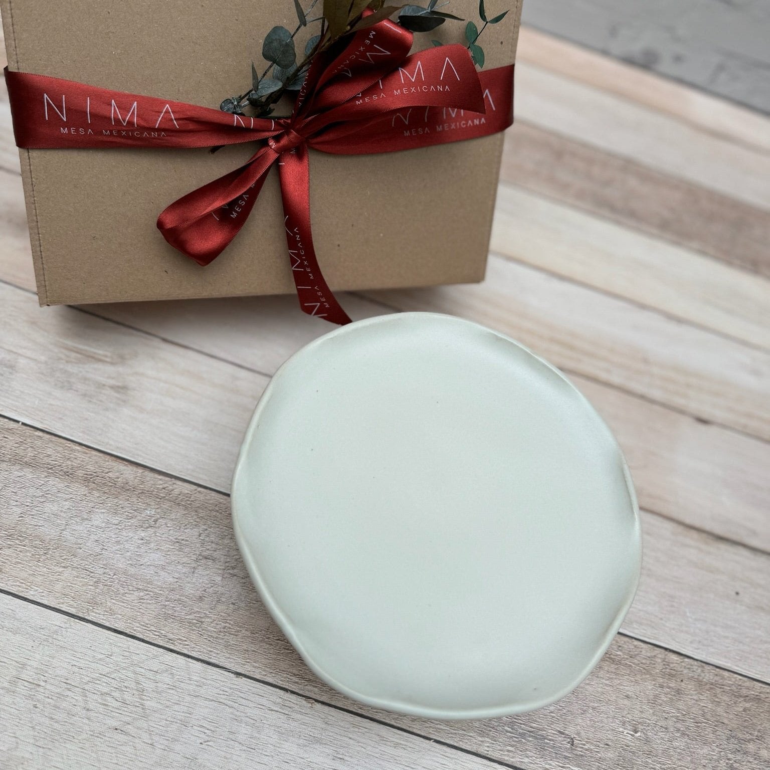 Pastelero de Cerámica Chico Blanco