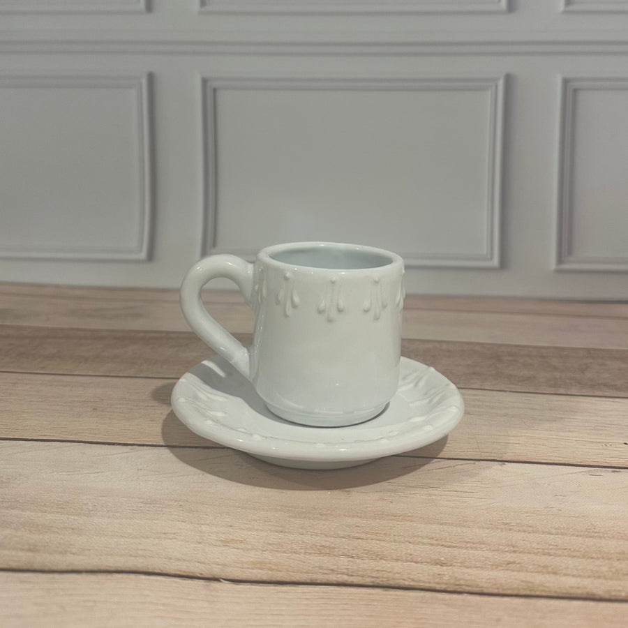 Set Café Express.  Vajilla Nuuk Blanca
