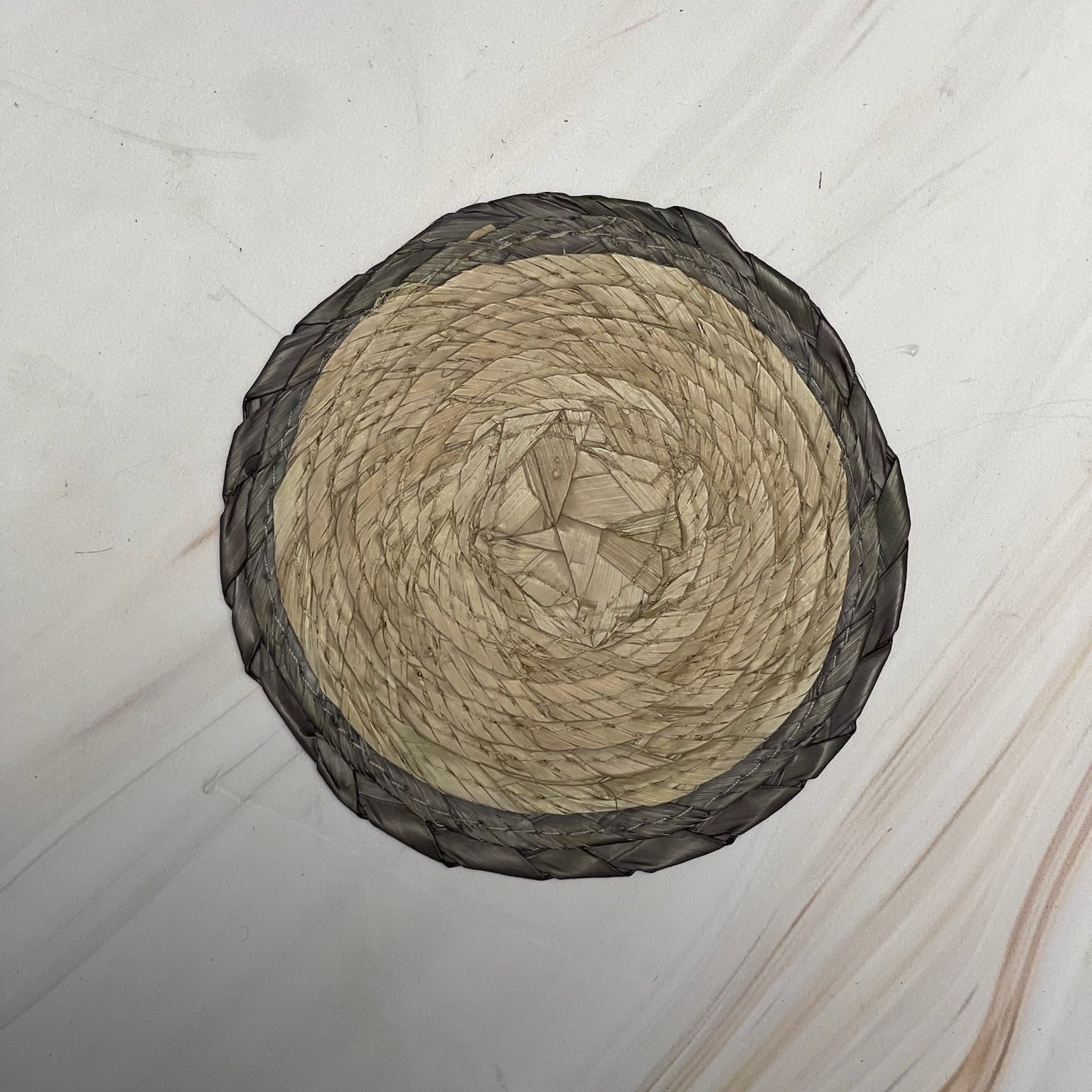 Portavasos de Palma Bicolor Gris