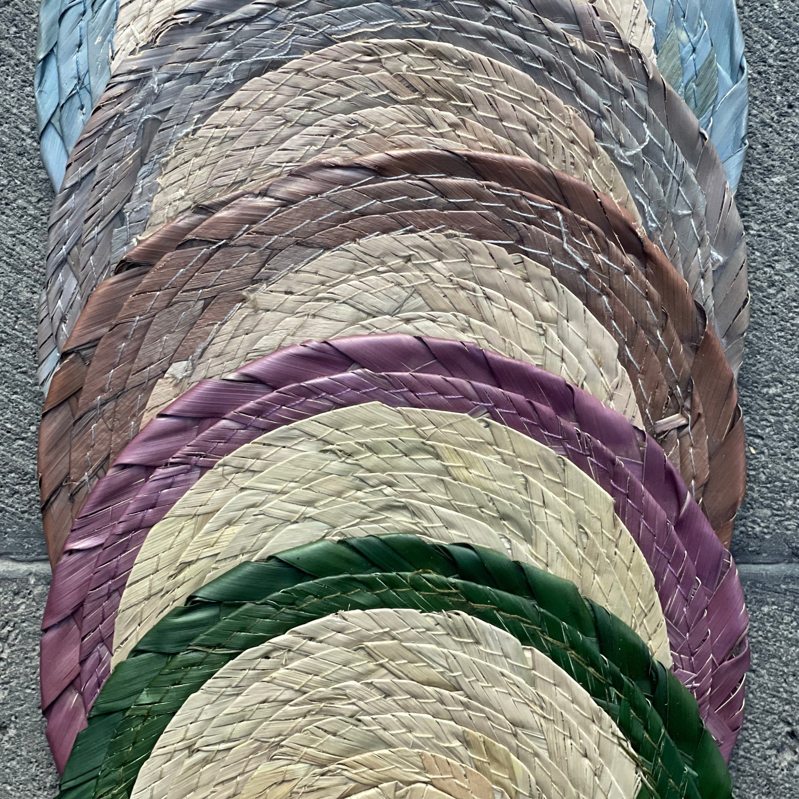 Portavasos de Palma Bicolor Olivo