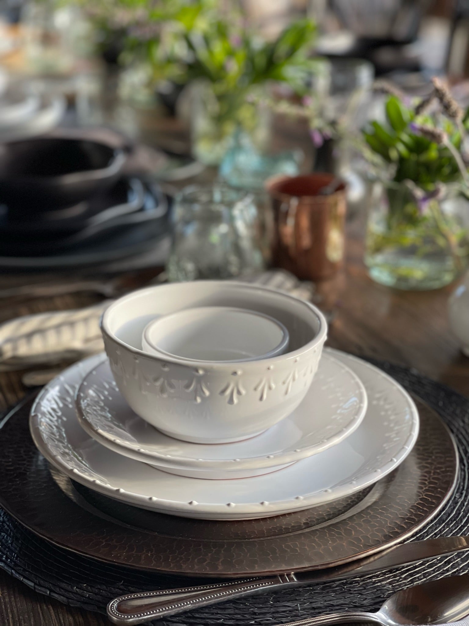 Bowl Sopa.    Vajiilla Talavera Nuuk Blanca