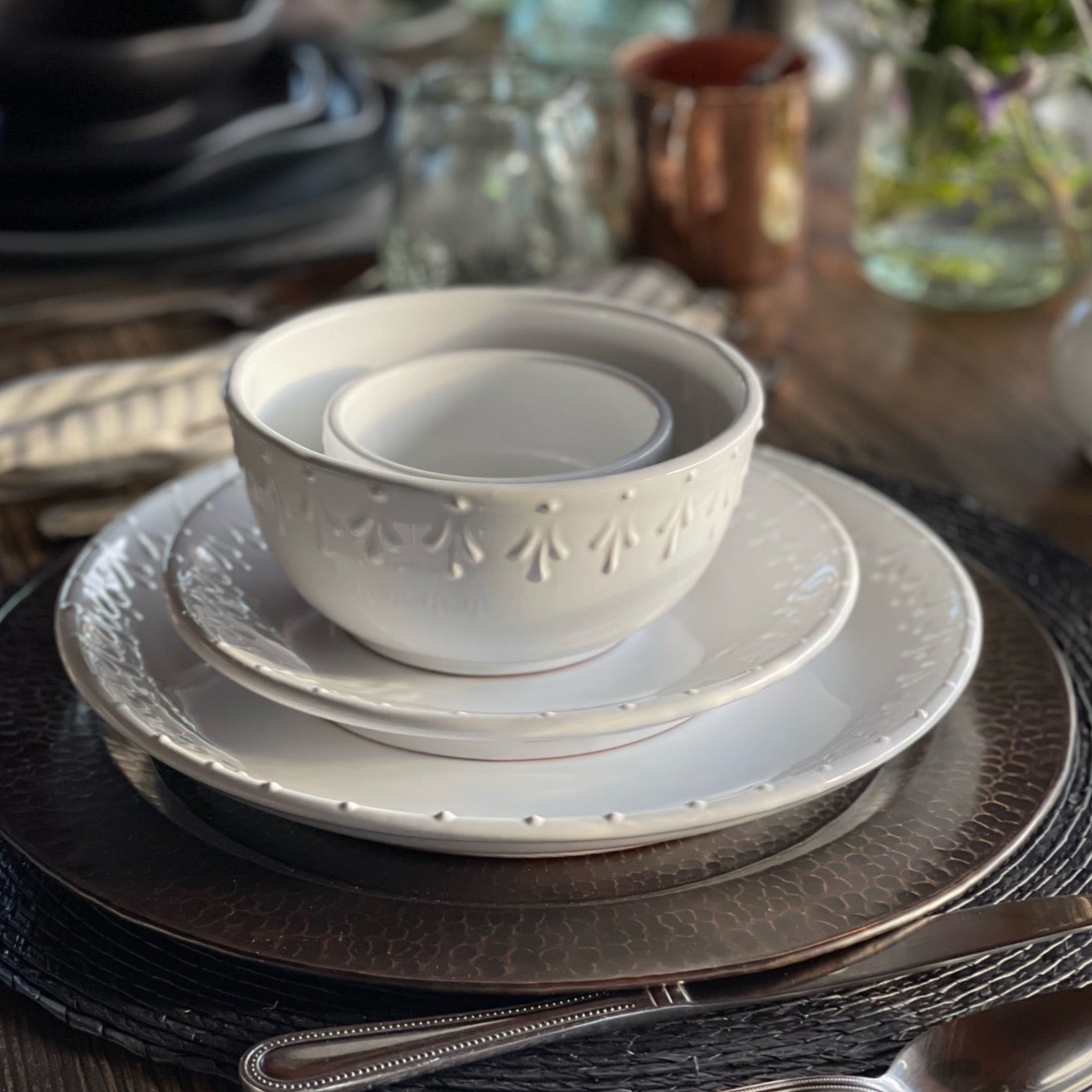 Bowl Chico.  Vajilla Talavera Nuuk Blanca