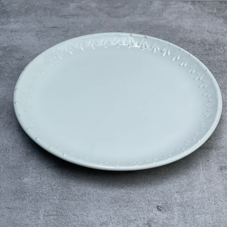 Plato Trinche.  Vajilla Talavera Nuuk Blanca