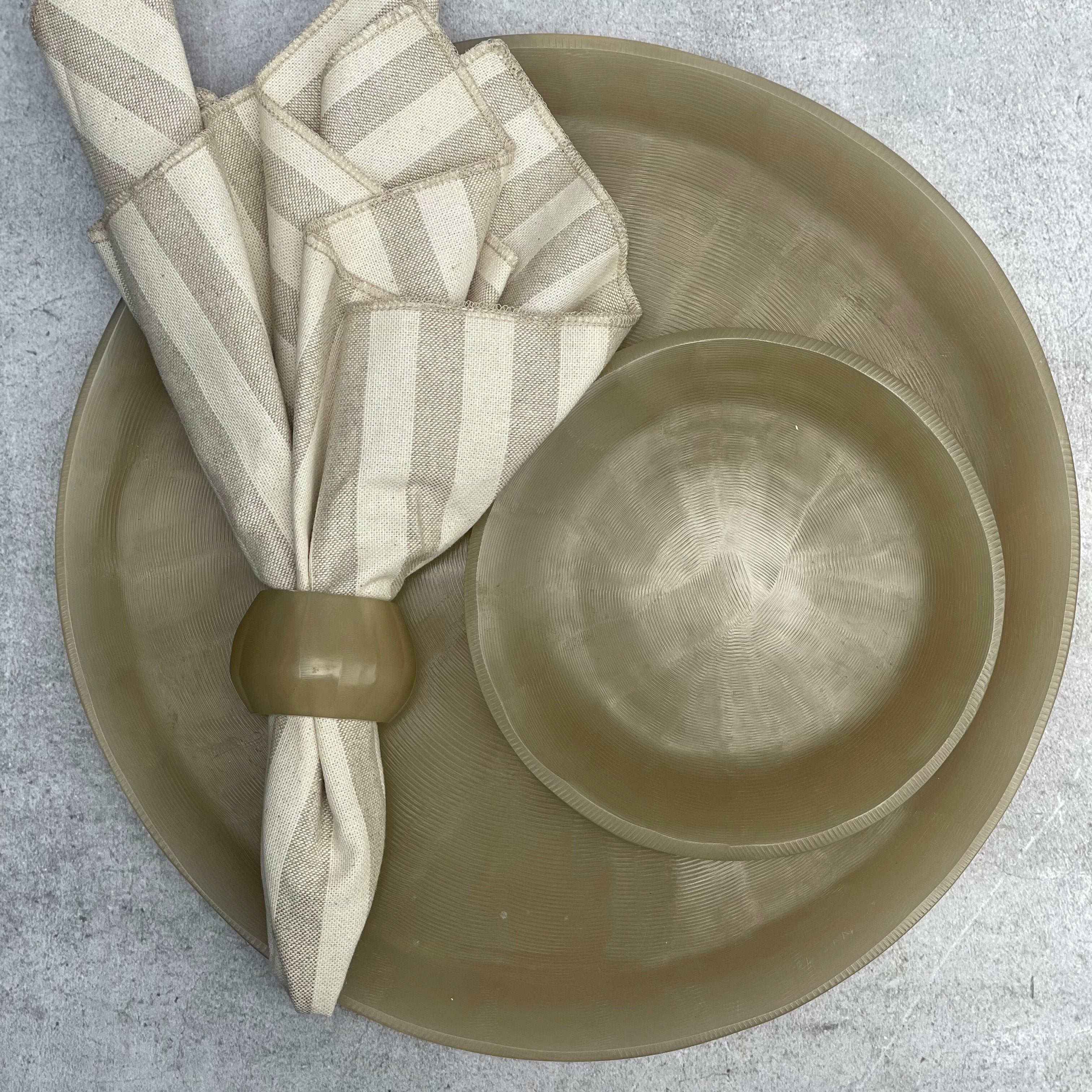 Servilletero Bola de Resina ARENA