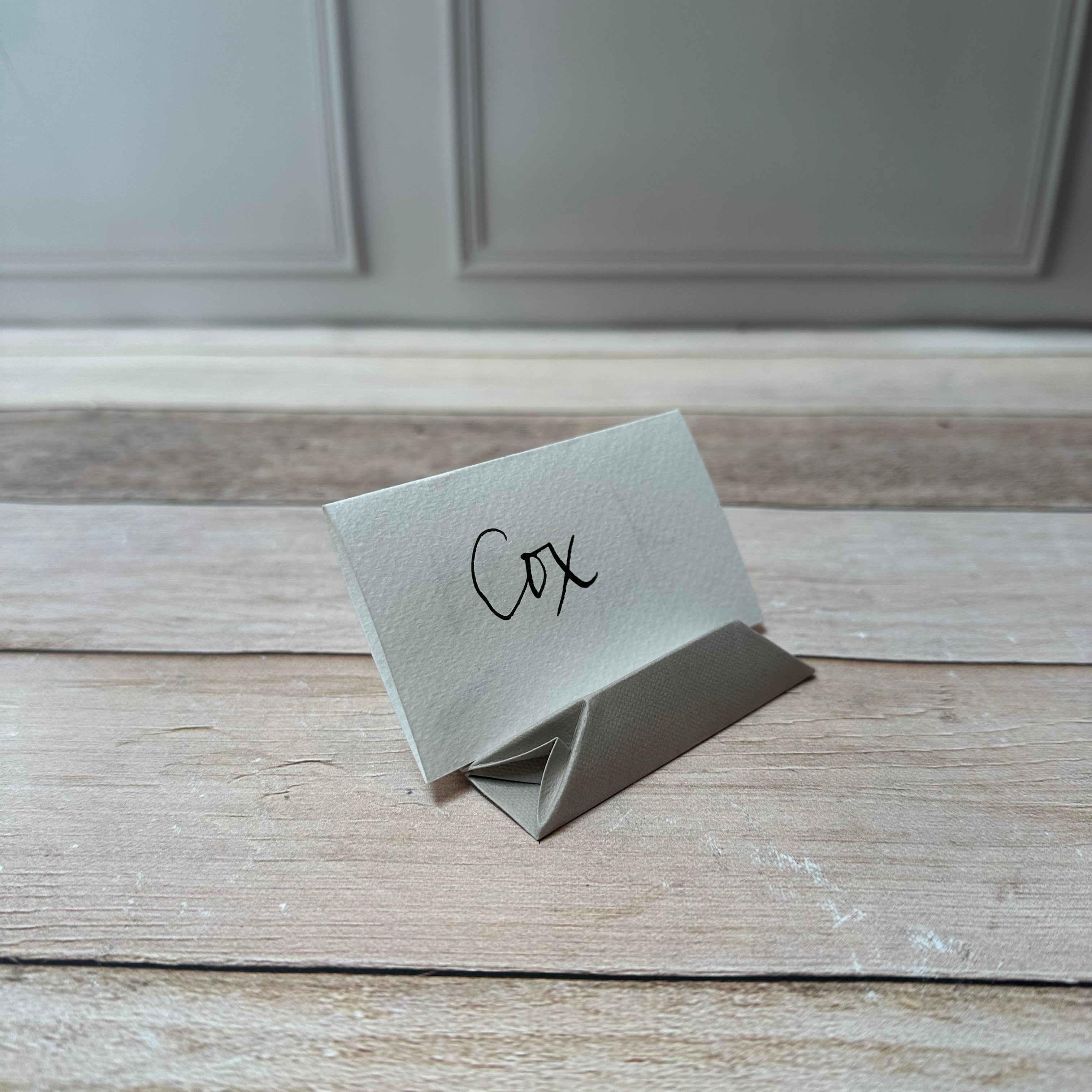 Set de 4 portanombres de Origami STAMPILLA