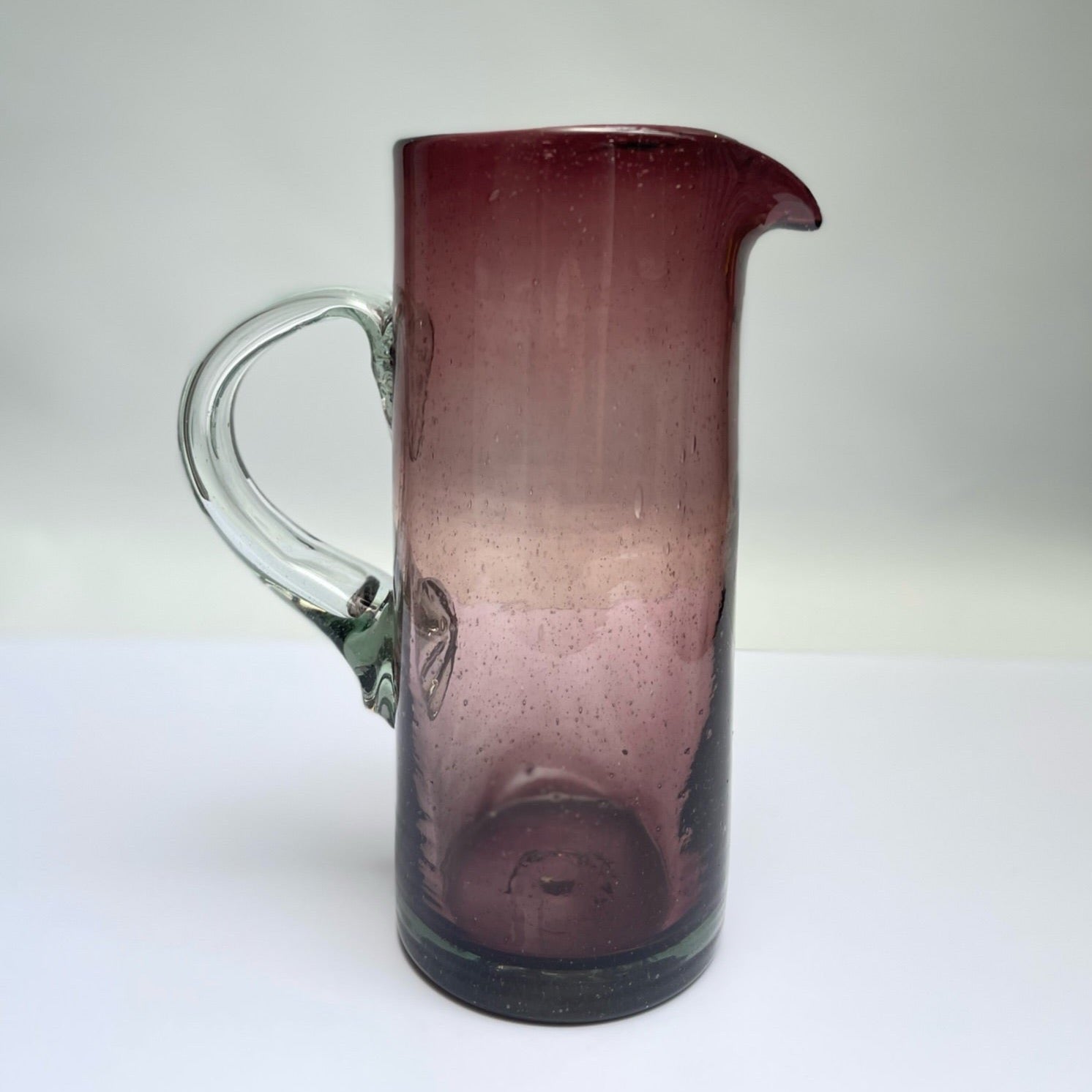 Jarra Tubular Vidrio Soplado  Mérida