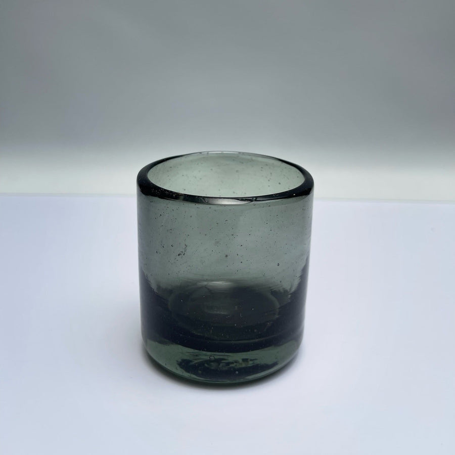 Vaso Bajo Vidrio Soplado.  Colección CDMX