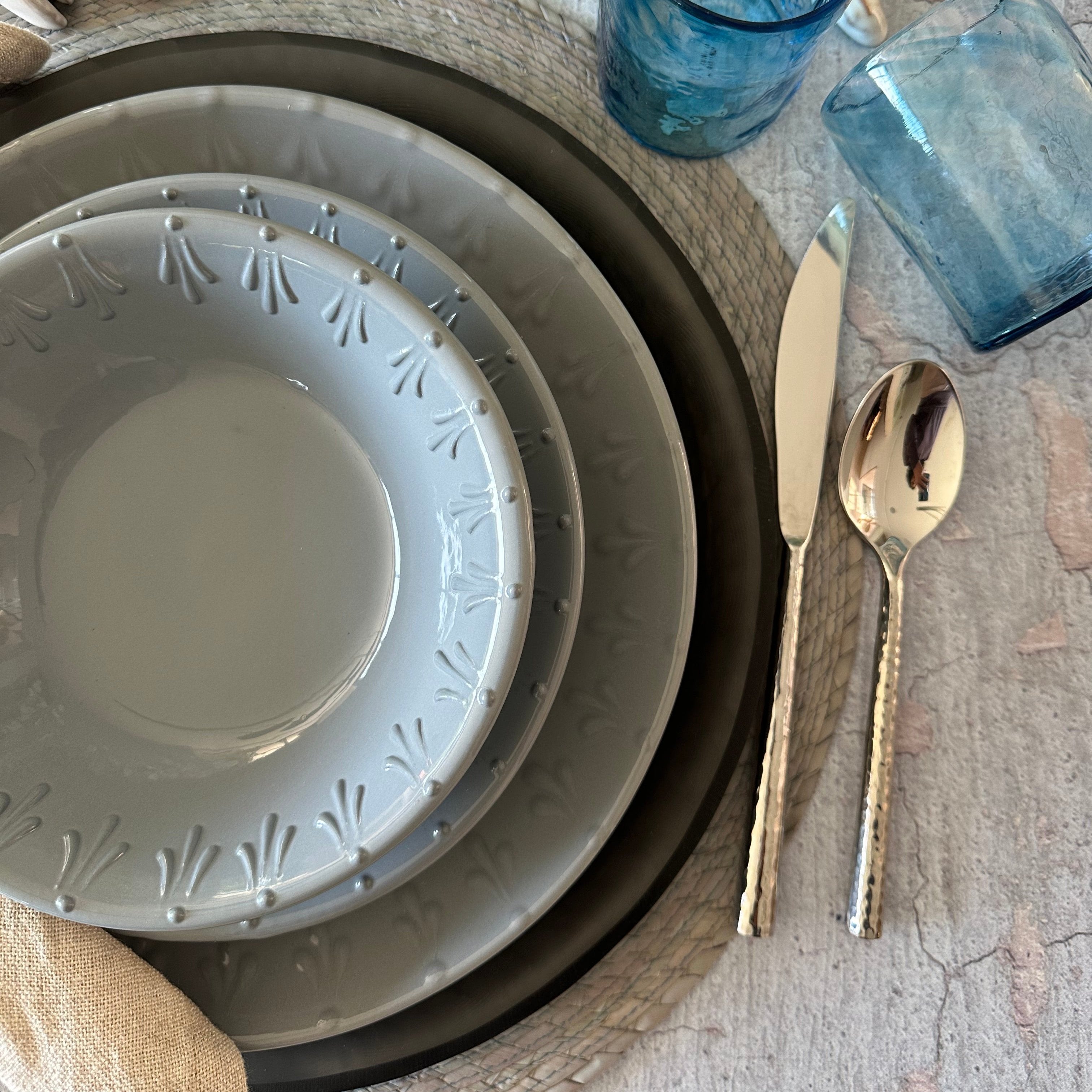 Plato Sopa.   Vajilla Talavera Nuuk Gris