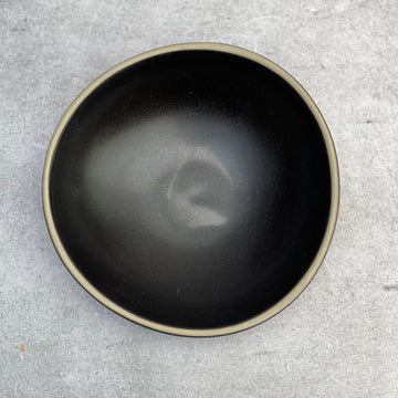 Plato Sopa.  Vajilla Cerámica Mukkan Negra