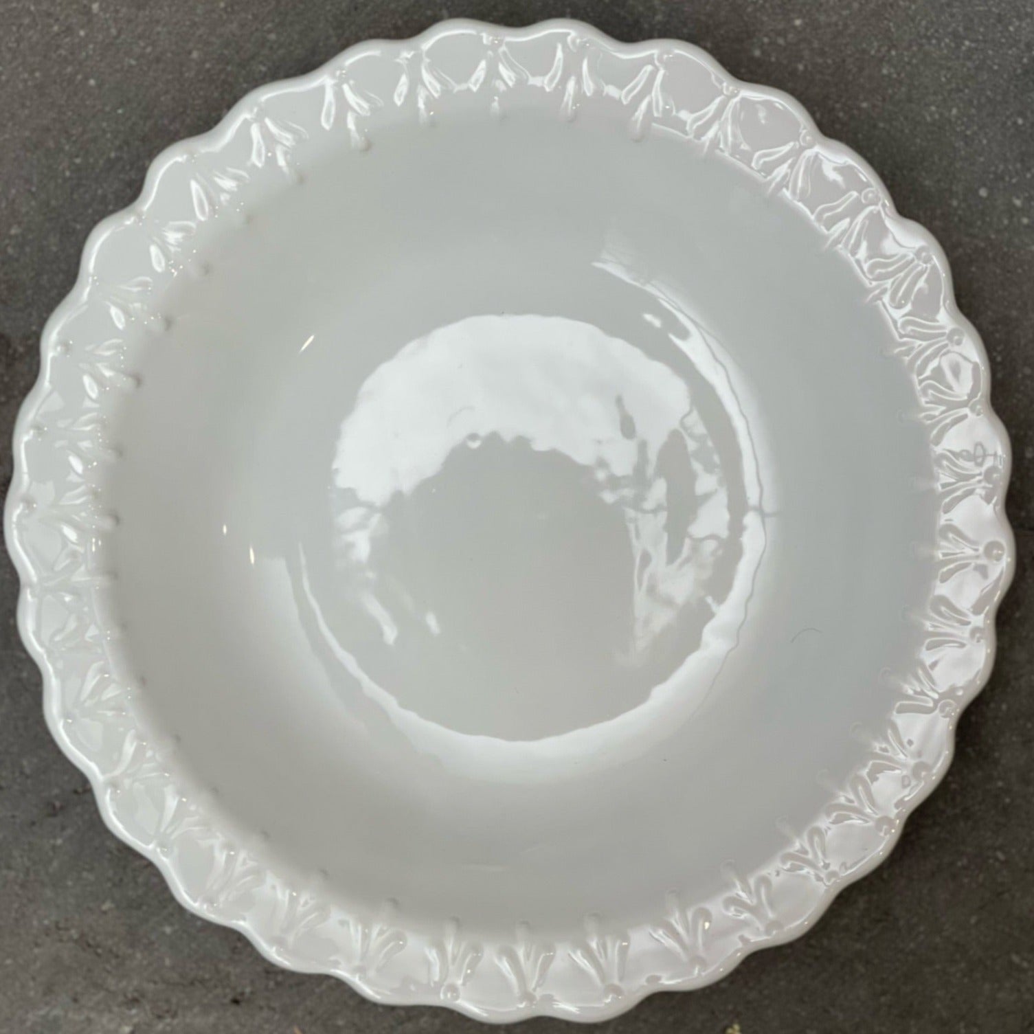 Platón Ovalado Grande.  Vajilla Talavera Nuuk Blanca