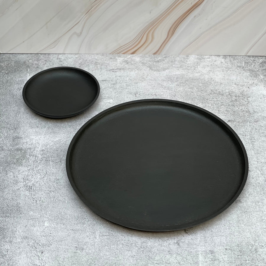 Plato Pan Madera NEGRO