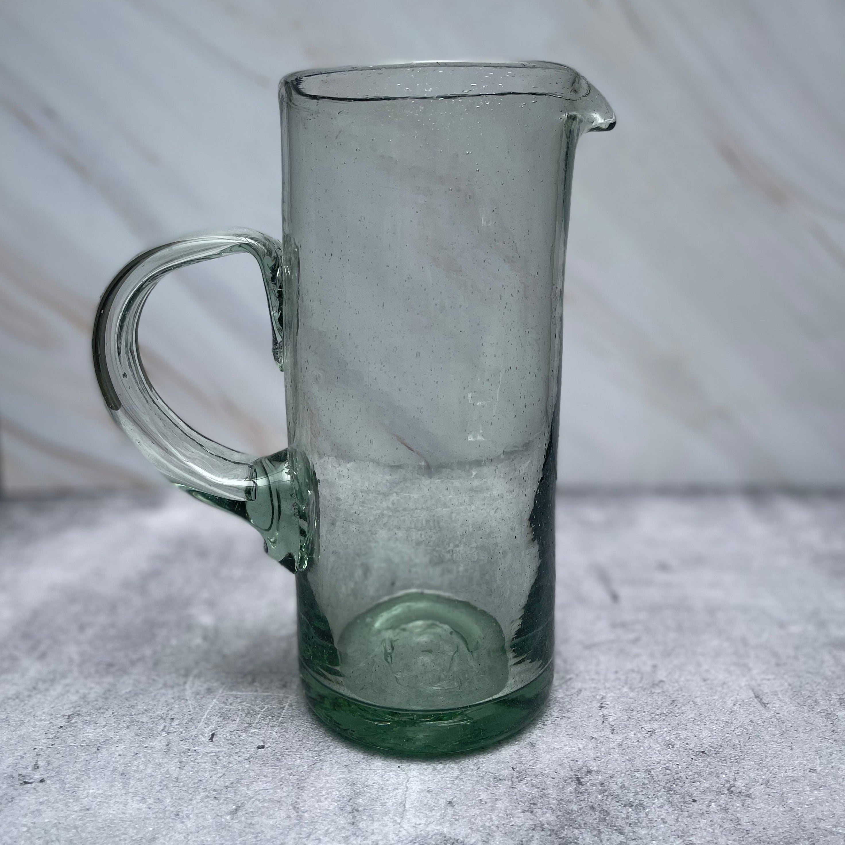 Jarra Tubular Vidrio Soplado. Oaxaca